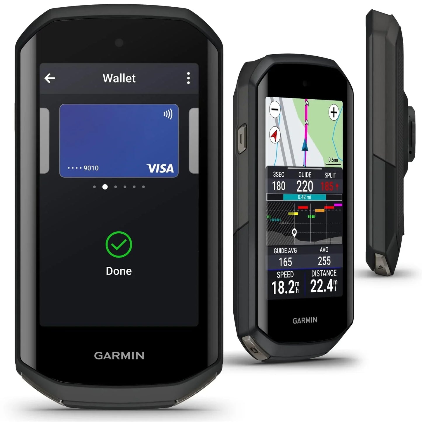 Garmin Edge 1050 Premium Cycling Computer, Vivid Color Touchscreen Display, Built-in Speaker, Advanced Training with Power Bank Bundle