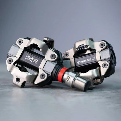 Favero Assioma PRO MX-1, Single-Sensing Side Pedal Based Cycling MTB Power Meter, Bluetooth and ANT+ Connectivity for Bike Computers, Cycling GPS Units, & Smartphones